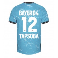 Pánský Fotbalový dres Bayer Leverkusen Edmond Tapsoba #12 2023-24 Třetí Krátký Rukáv